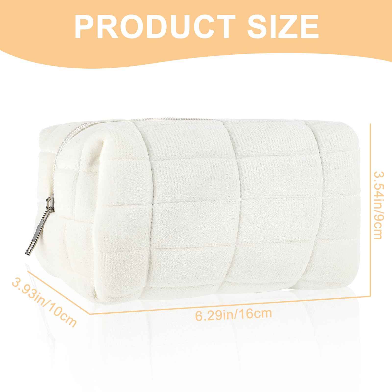 Sibba Makeup Case Make Up Cosmetic Organizer Travel Toiletry Bags Skin Care Pouch Small Fluffy Purse Collection Traveling Makup Beauty Women