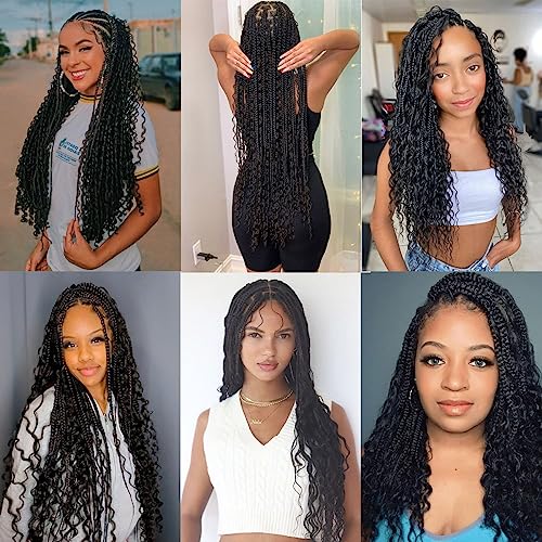 COOKOO 24 Inch Body Wave Braiding Hair - 3 Pack Synthetic Extensions