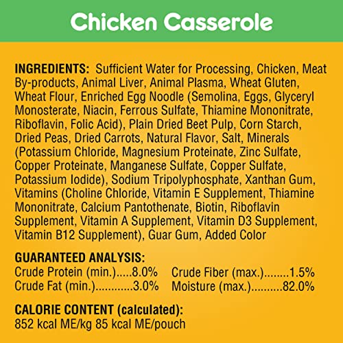 Pedigree Choice Cuts In Gravy Dog Food 18-Count Chicken Casserole Variety Pack, 3.5 oz Pouches (Pack of 2)