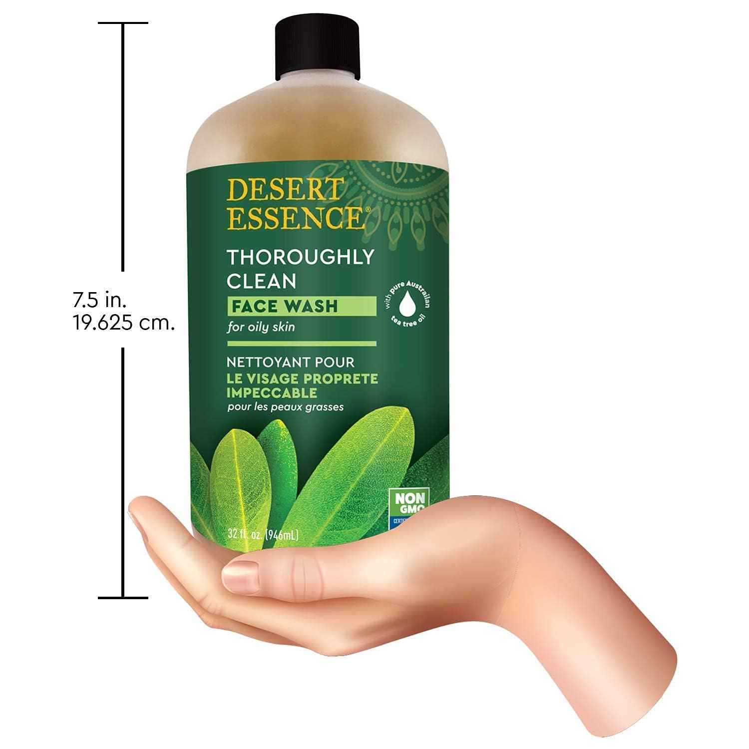 Desert Essence Face Wash Thrghly Clean Refill