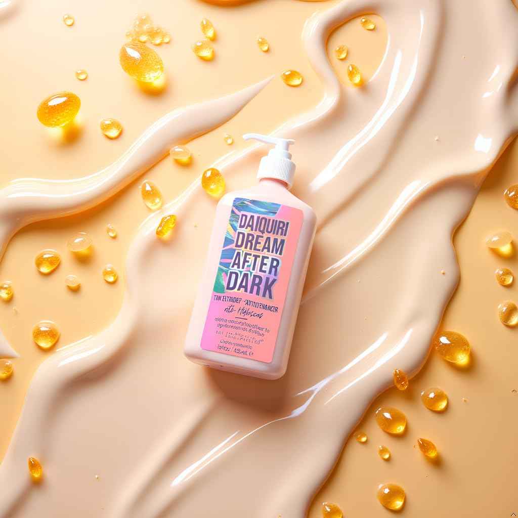 Brown Sugar Daiquiri Dream After Dark Tan Extender + Tattoo Enhancer Moisturizing Body Lotion w/Hibiscus - Helps Enhance Your Tan & Tattoos