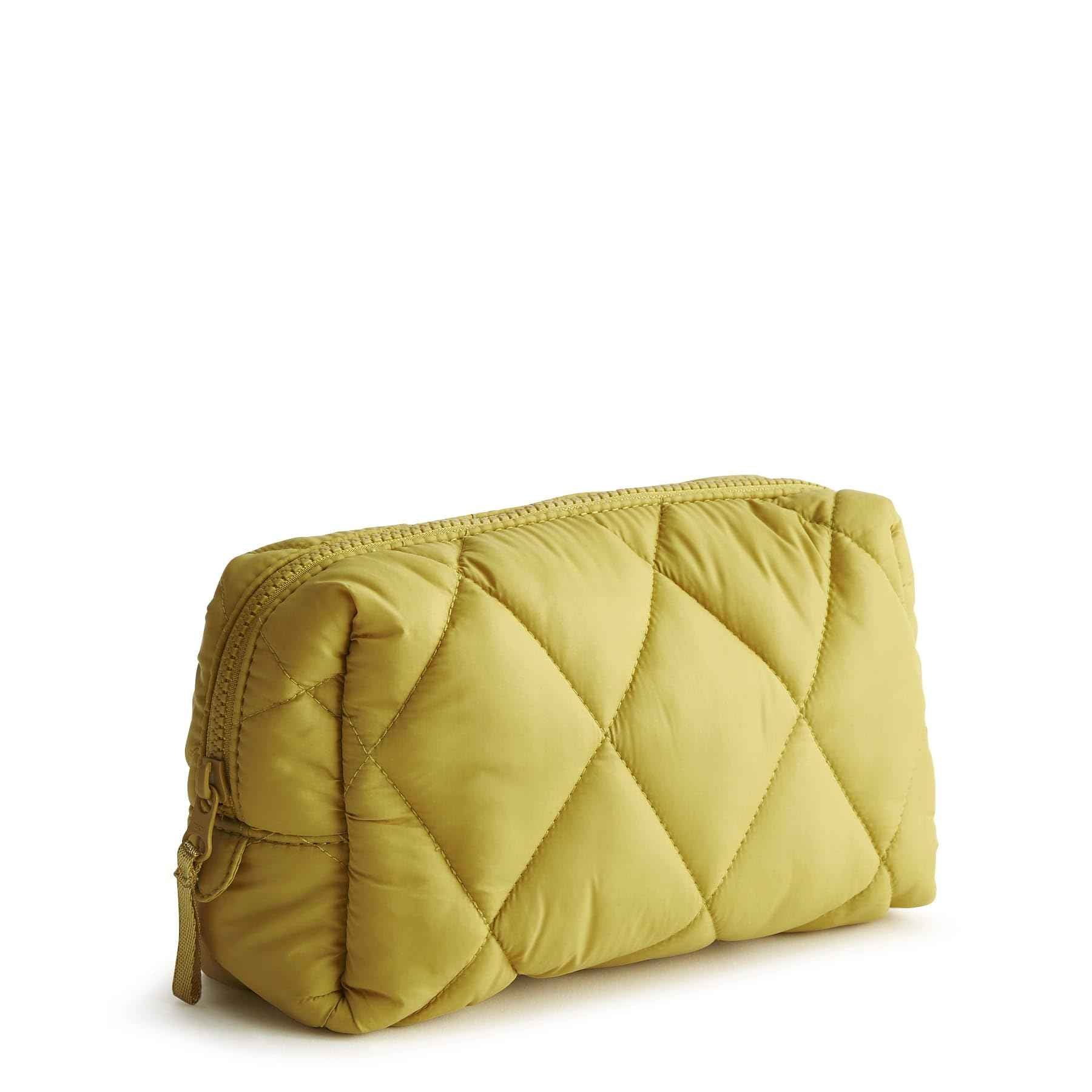 Vera Bradley Women's Featherweight Medium Cosmetic, Golden Olive, One Size