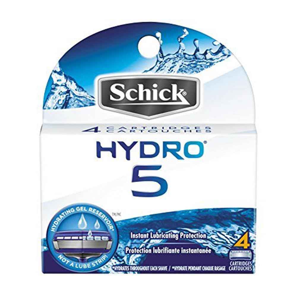 Schick Hydro 5 Razor Refi Size, 4 Count (Pack of 3)