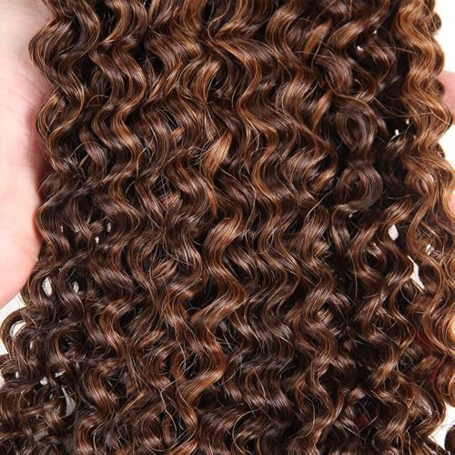 Freiuoke 34" Kinky Curly Hair Bundle 4/30 Brazilian Virgin