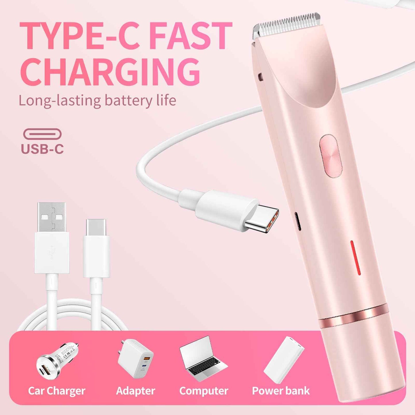 GlowShave™ -2-in-1 Women’s Body Shaver,Glow Aura Bikini Shaver