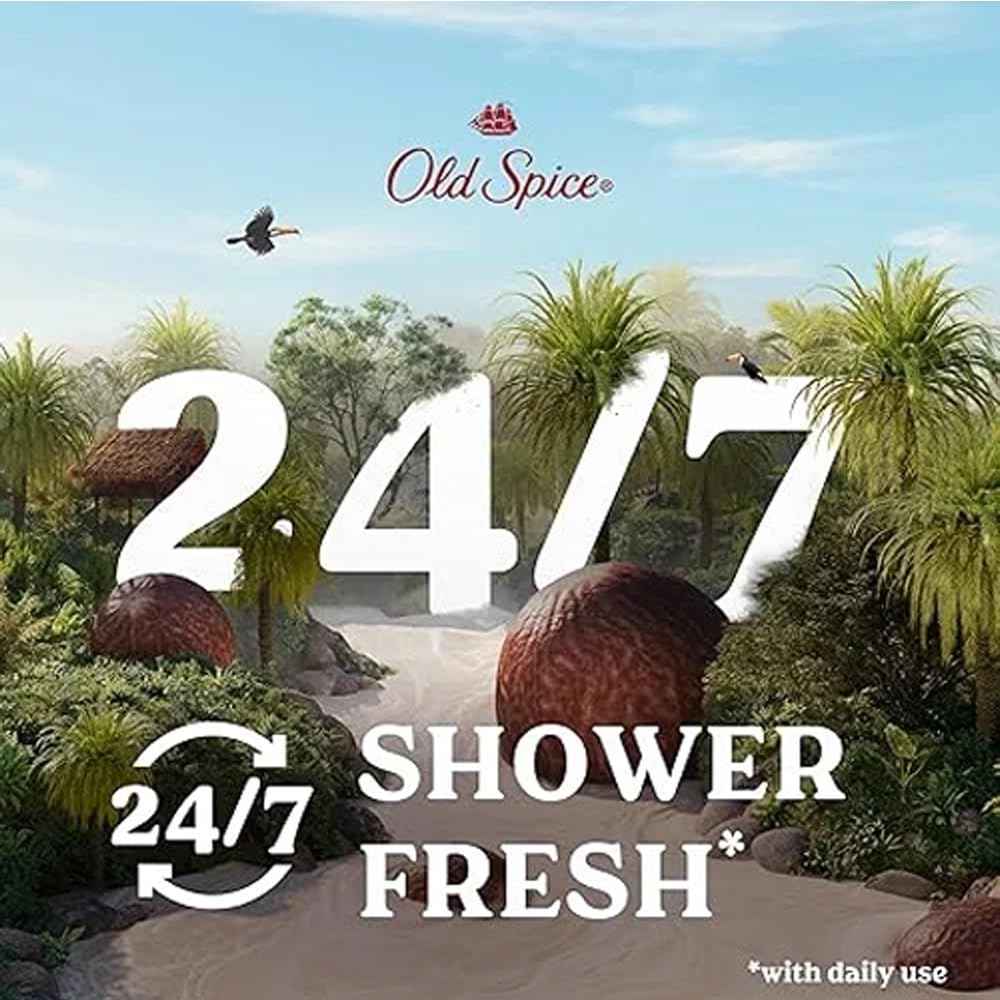 Old Spice Body Wash for Men - Travel Size Body Wash - Moisturize with Shea Butter 3 Fl Oz 24 Pack