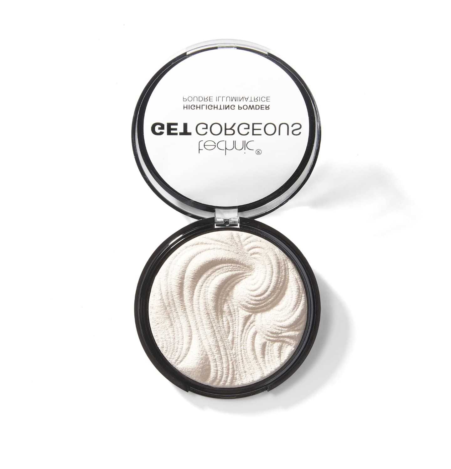 Technic Get Gorgeous Highlighting Powder - Pressed Shimmer Face Makeup Compact for a Natural Glow. Shade: Original