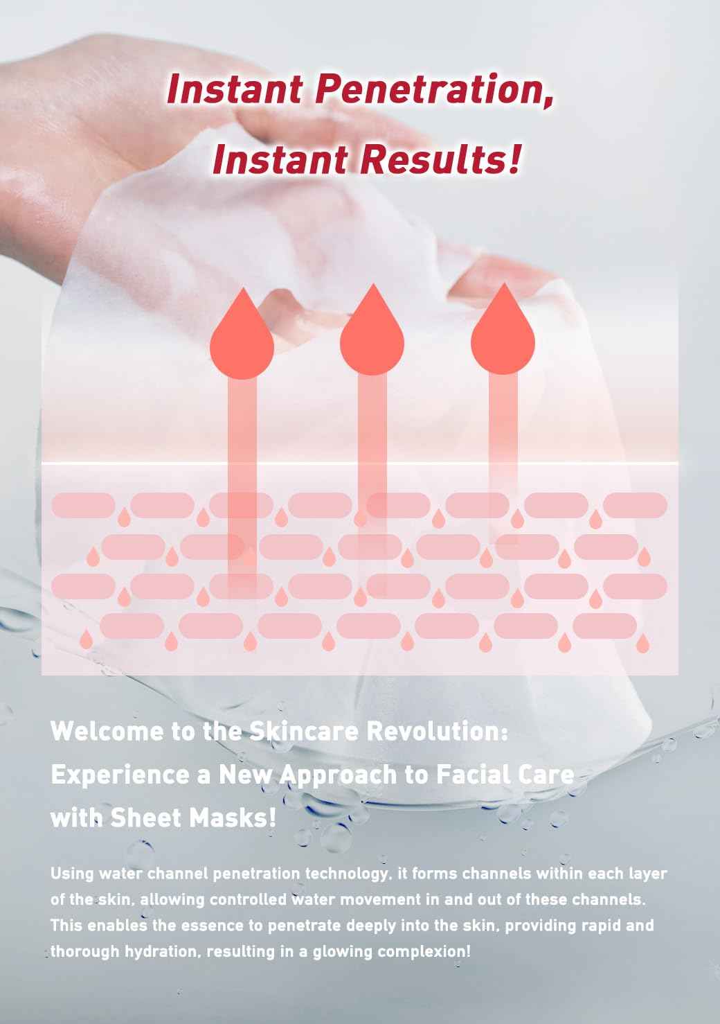 menorah skincare - Ultra Hydration Rescue Sheet Mask (4 Sheets) - with Rice, African Mango, Face sheet masks, Moisturizing mask, Super Hydration and Moisturizing, 100% Organic cotton sheet mask