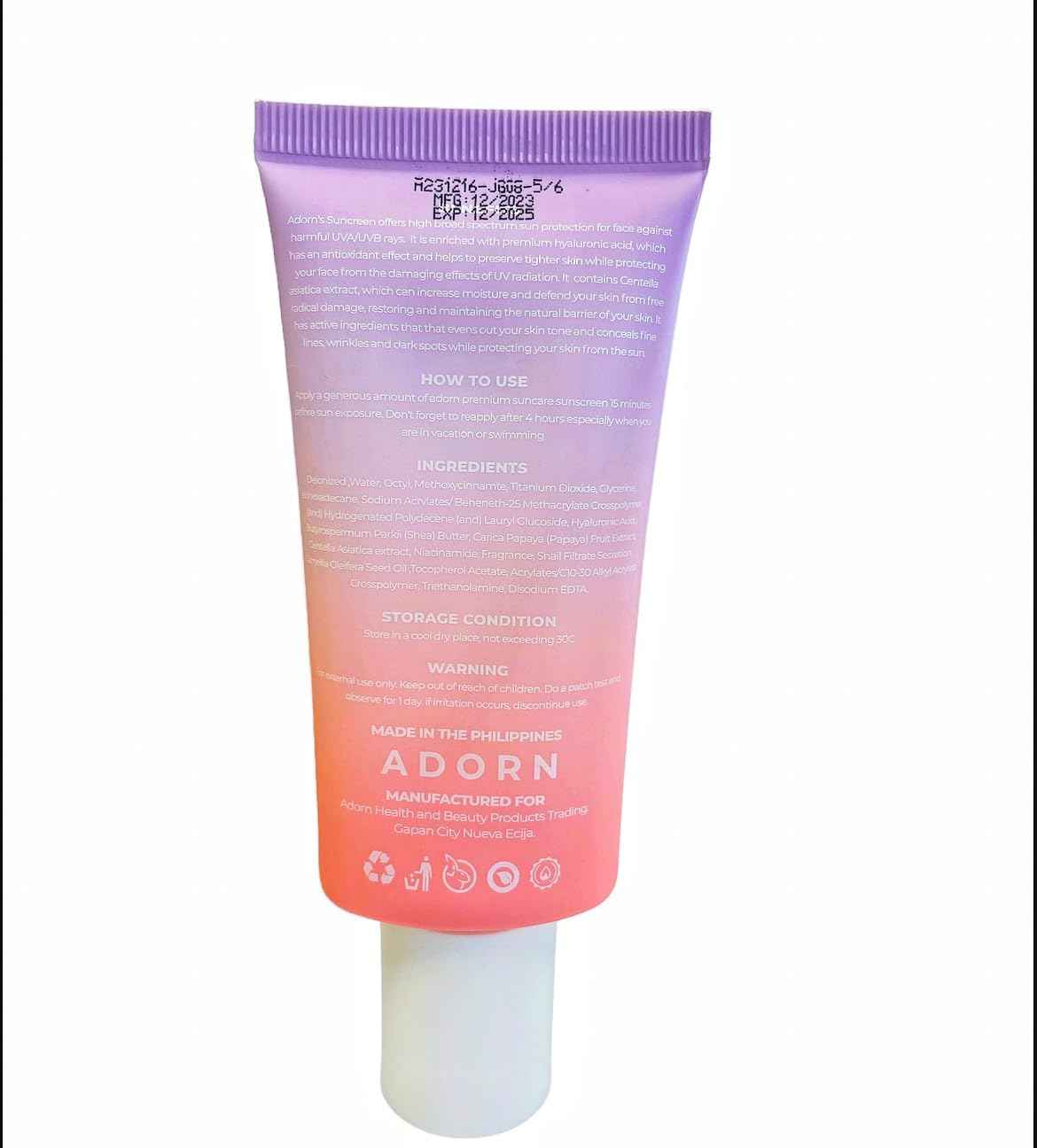 Generic Adorn Premium Sunscreen and Tinted Sunscreen, 50ml Each, 0.88 Ounce (Pack of 2)