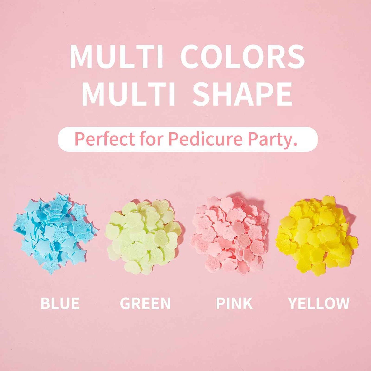 BPrettier Pedicure Soap Flowers Foot Soak Petals Sheet for Softens Dead Skin Moisturizing Relaxing Spa Feet Birthday Pedi Nail Party (100g)