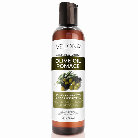 velona Olive Pomace Oil 4 Fl Oz | 100% Pure and Natural Carrier Oil | Refined, Cold pressed | Cooking, Skin, Hair, Body & Face Moisturizing | Use Today - Enjoy Results