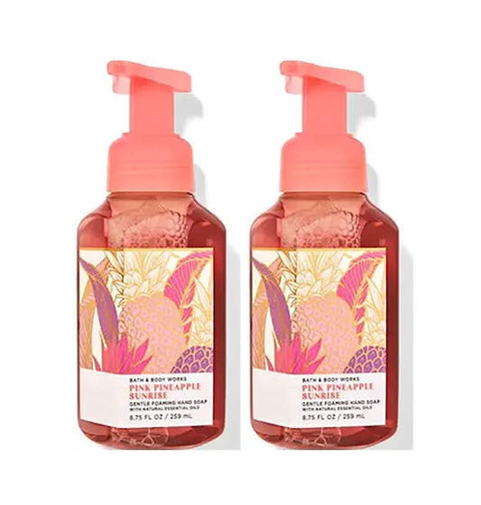 Bath and Body Works Gentle Foaming Hand Soap, 2-Pack 8.75 Ounce (Pink Pineapple Sunrise)