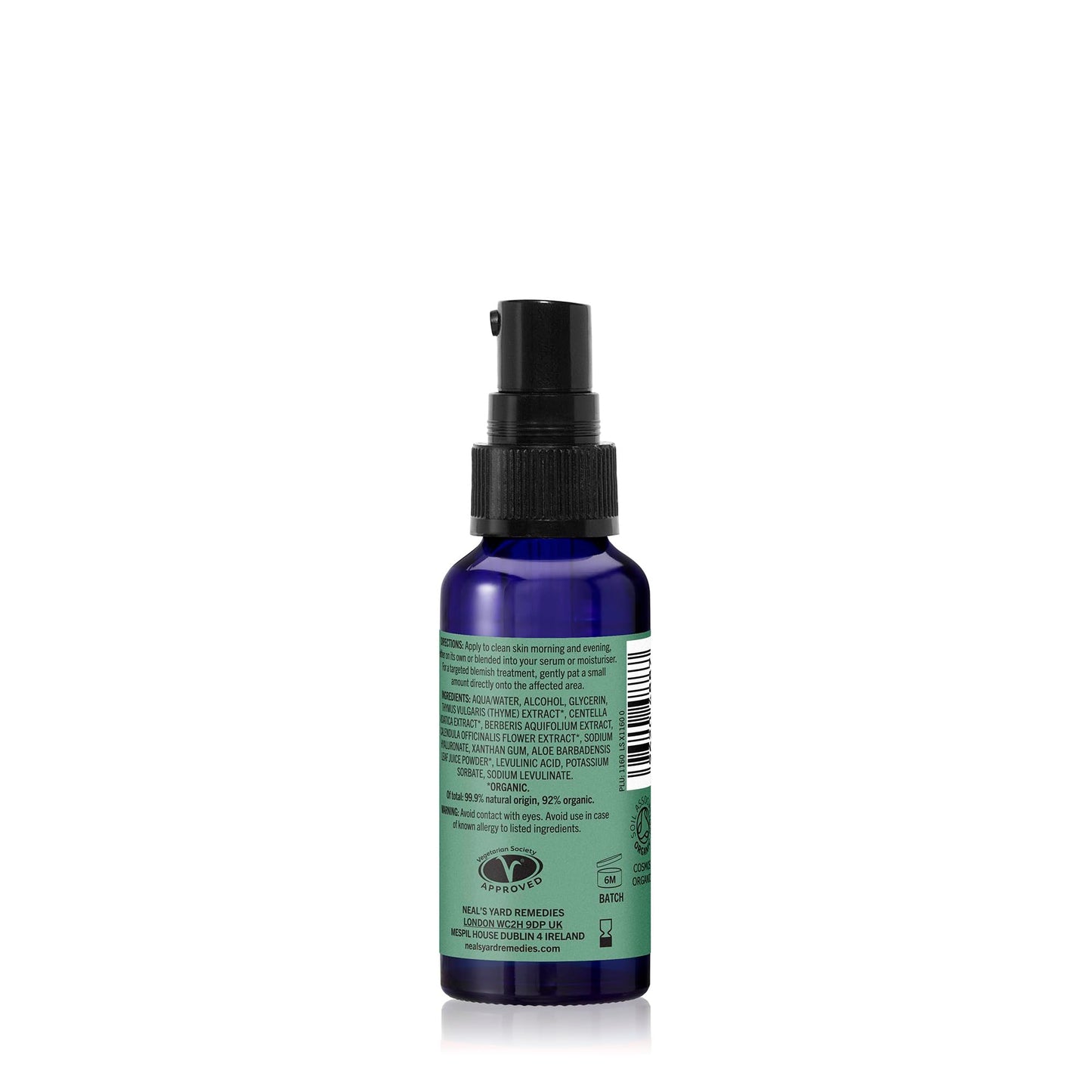 Neal's Yard Mahonia Booster with Antioxidant Centella Asiatic for Oily, Acne Prone Skin, Unclogs Pores, Balances & Purifies Face, Cruelty Free, 25mL