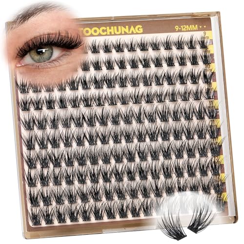 Wispy Cluster Eyelash Extensions 9-12mm C Curl 160pcs