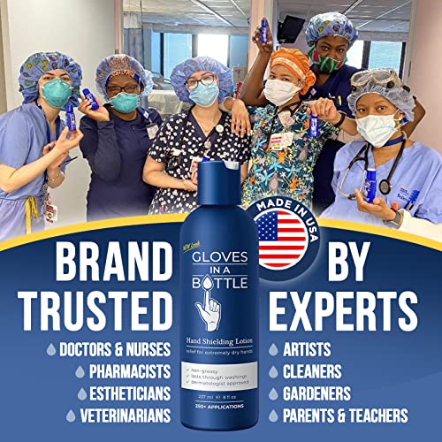 Gloves In A Bottle Shielding Lotion - Barrier Moisturizer for Dry Hands (8 oz)