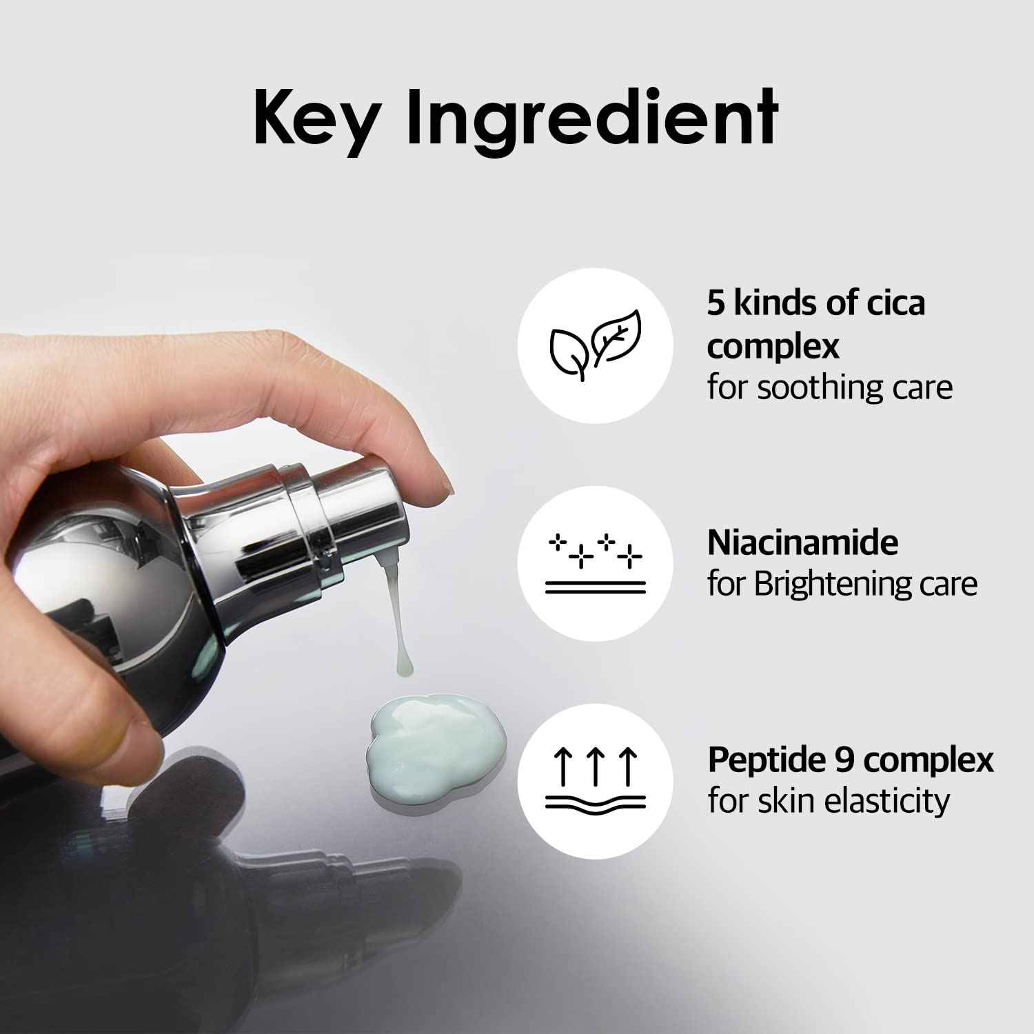 MEDI-PEEL Peptide 9 Volume White Cica Essence 3.38 fl.oz. / 100ml | White Cica Bubble and Peptides Brightening Skin | Korean Skincare, For All Skin Types