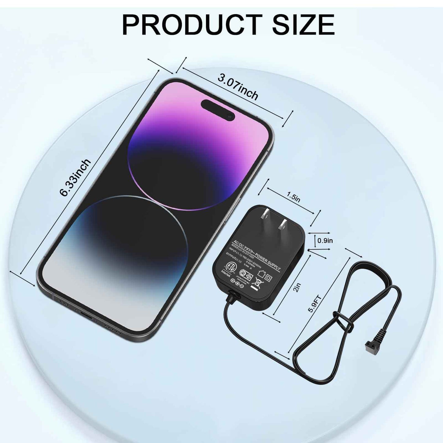 VHBW 5V Clipper Charger Replacement for Wahl Trimmer 9864, 7065, Wss31, 9870, 9818A Charging Cable, 9864SS, SS2L, 5616L, 5701, 9896, 9899, 9818-5001, 9884L2 AC Power Charger