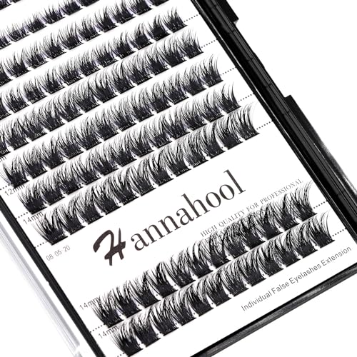 Large Tray D Curl Thickness 0.07mm Mixed 8-10-12-14mm/10-12-14-16mm/12-14-16mm /14-16mm/10-12-14mm Wide Stem Individual Cluster False Eyelashes Volume Eye Lashes Extensions (mixed 8-10-12-14mm)