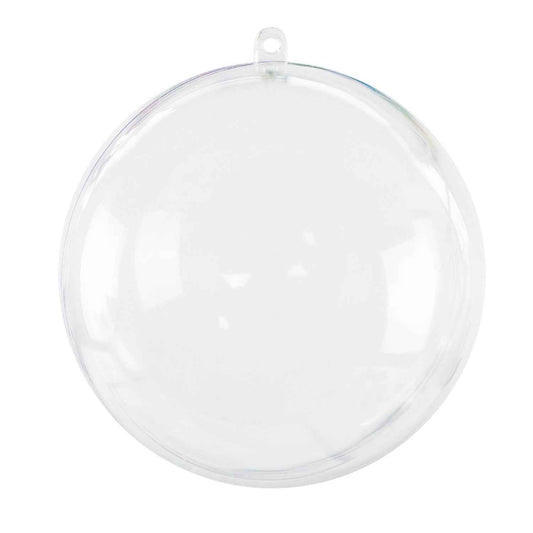 Super Z Outlet Clear Plastic Acrylic Bath Bomb Mold Shells Molding Balls Kit (120mm, 12 Pack)