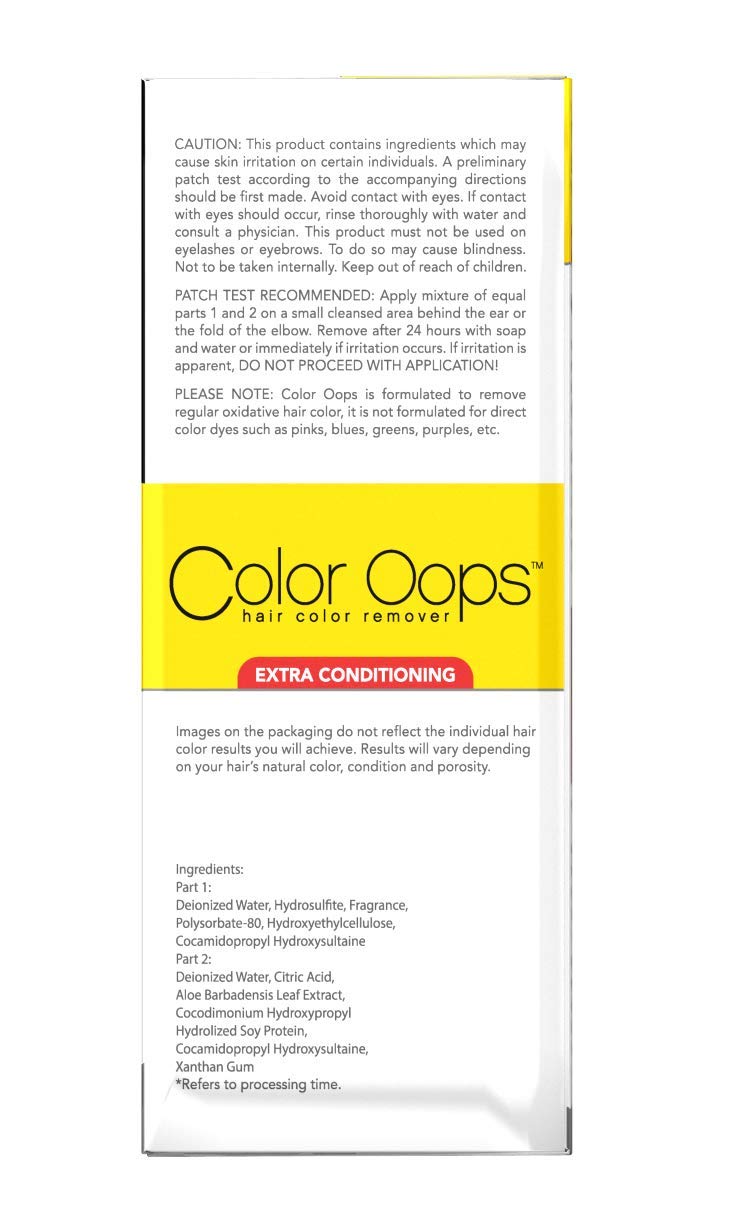 Color Oops Hair Color Remover Extra Conditioning 1 Each