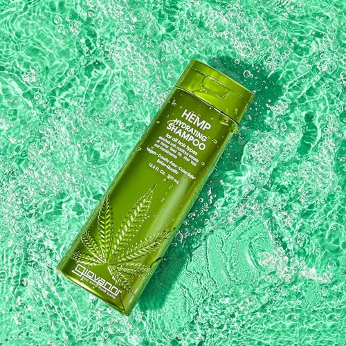 GIOVANNI Hemp Hydrating Shampoo - Natural, Hemp Seed Oil, Aloe Vera, Frankincense, Botanical Extract, Moisturize & Revitalize Damaged Hair - 8.5 Fl Oz