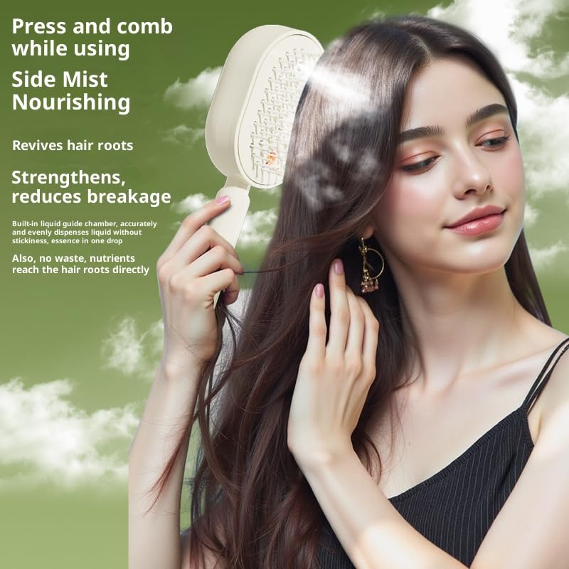 Electric Spray Massage Comb with Mist Tank & Scalp Massage
