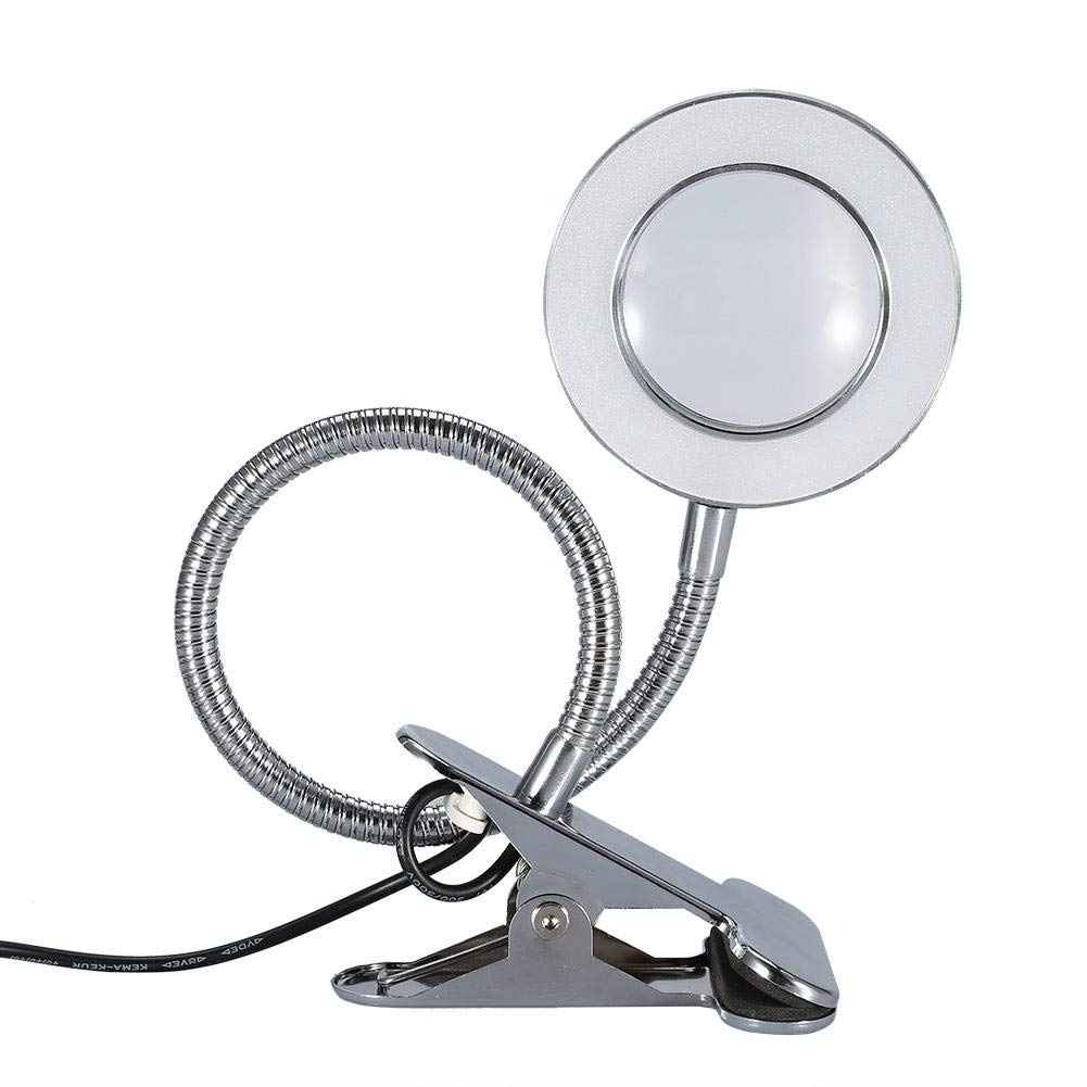 Magnifying Lamp, Portable Clip Permanent Makeup Tattoo Reading 2.5 Times Magnifier Magnifying USB Light Lamp for Makeup Lip Eyebrow Permanent Tattoo Skincare Beauty Reading Working Study