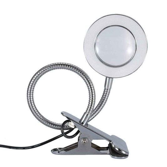 Magnifying Lamp, Portable Clip Permanent Makeup Tattoo Reading 2.5 Times Magnifier Magnifying USB Light Lamp for Makeup Lip Eyebrow Permanent Tattoo Skincare Beauty Reading Working Study