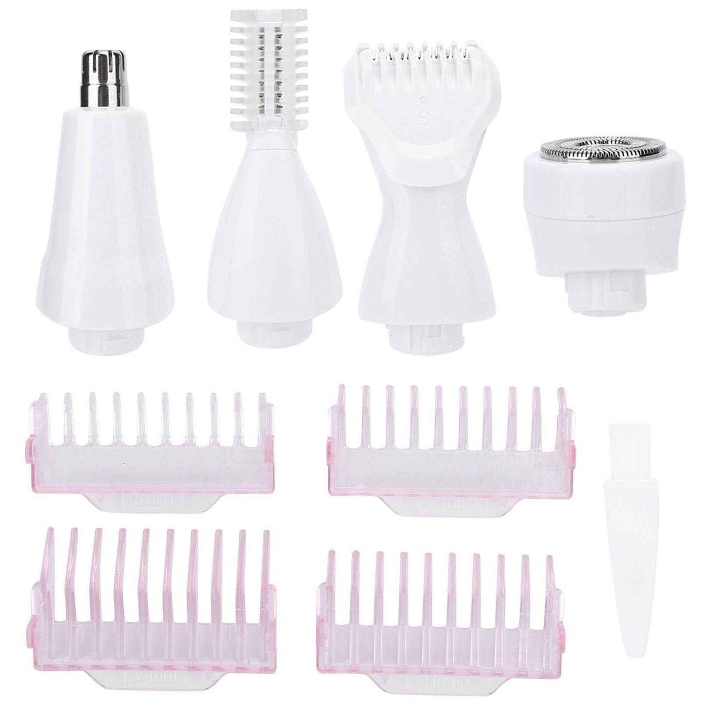 ZJchao Electric Body Depilator, 5-in-1 USB Cordless Face Bikini and Body Hair Trimmer for Men and Women, Hair Removal Machine