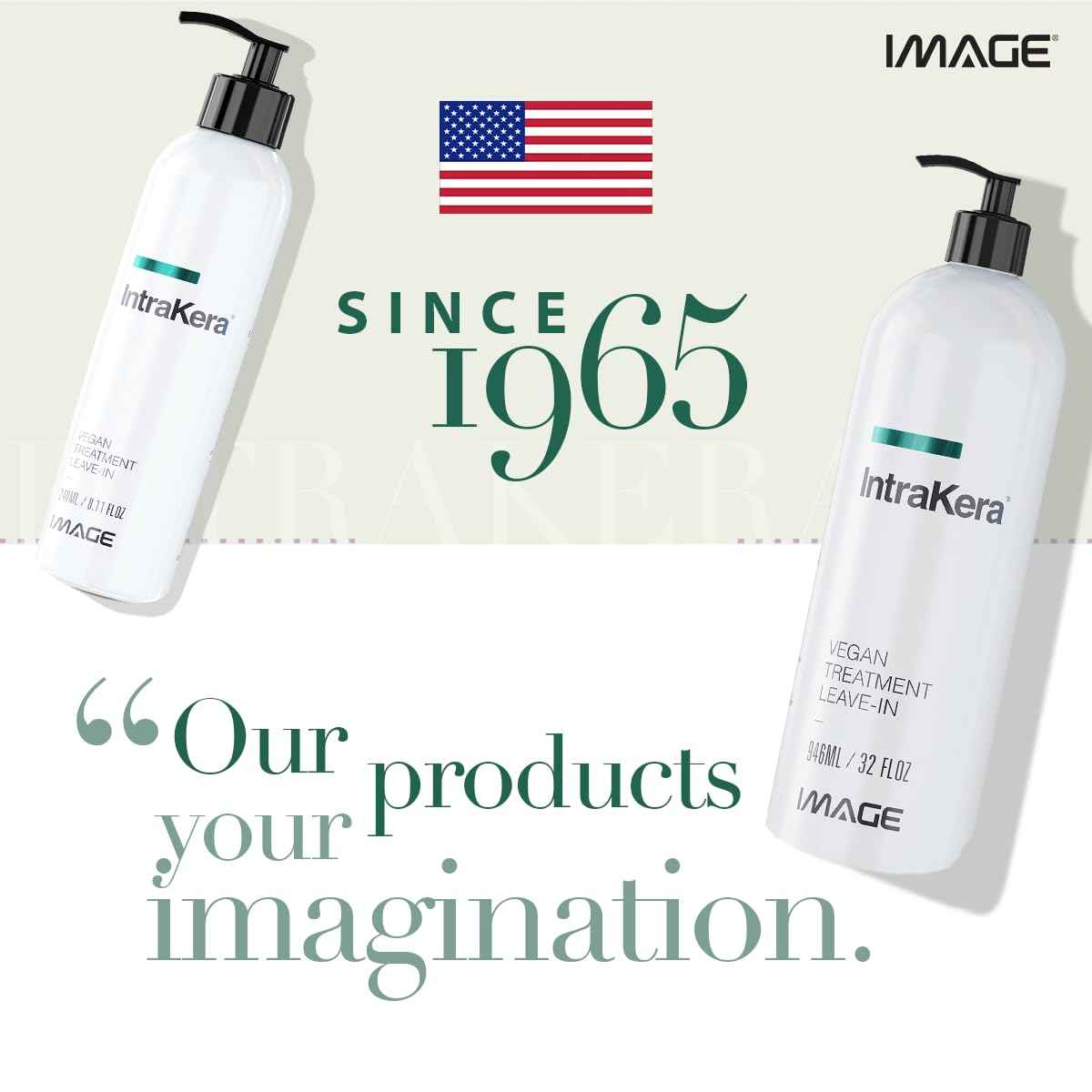 Image Intrakera Leave-In Conditioner for Frizzy, Curly, and Straight Hair - Stop Washing your Hair Every Day - Keratin -Replenisher - Detangler for Dry or Damaged Hair - 32 Fl Oz