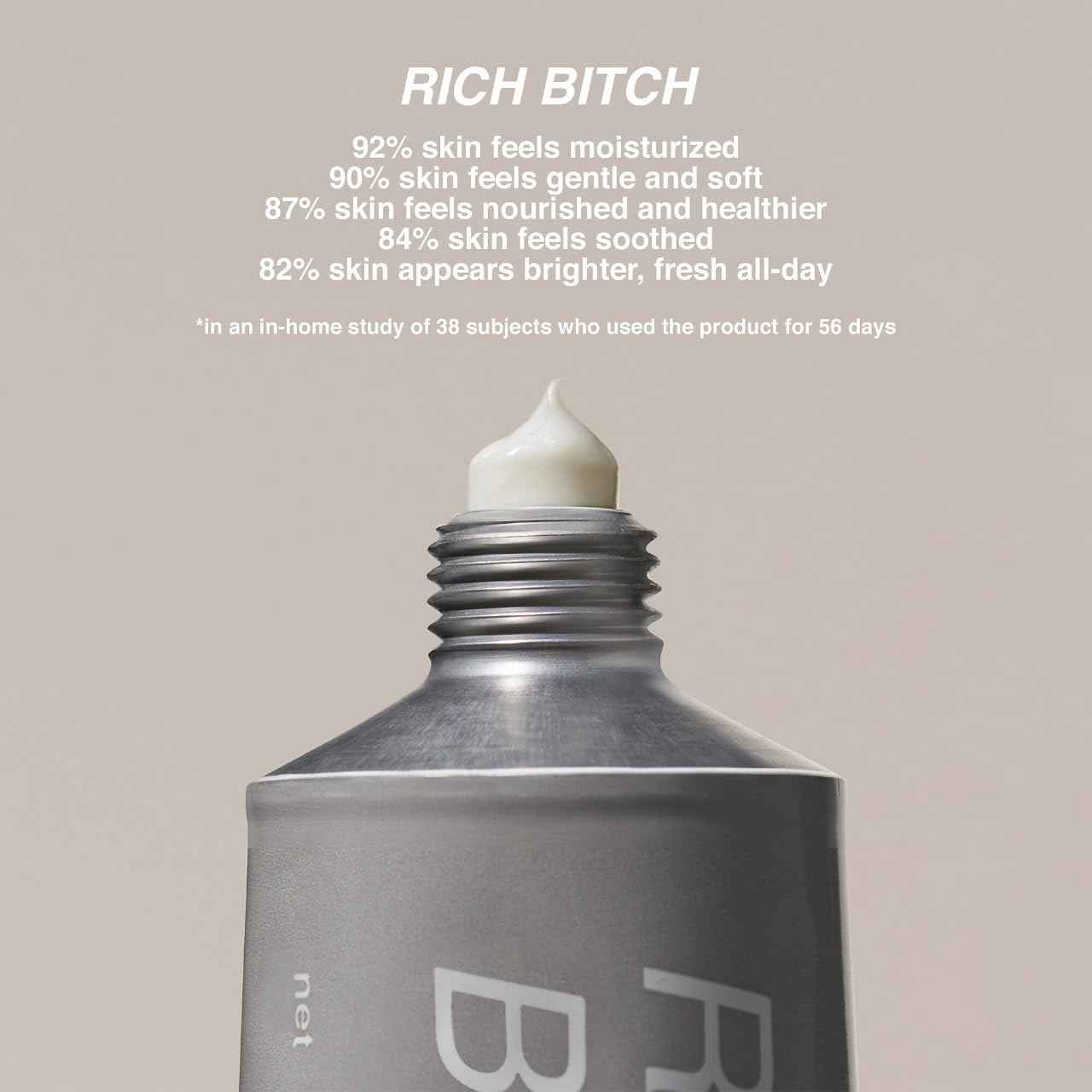 Freck Beauty RICH Beotch Cactus + Vitamin C Moisturizer - Hydrate Dry Skin, Calm & Sooth with Lightweight Feel, Infused with Jojoba and Prickly Pear Seed Oil, Reduce Redness and Support Skin Barrier