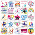Konsait 96PCS Gymnastics Temporary Tattoos Party Favors