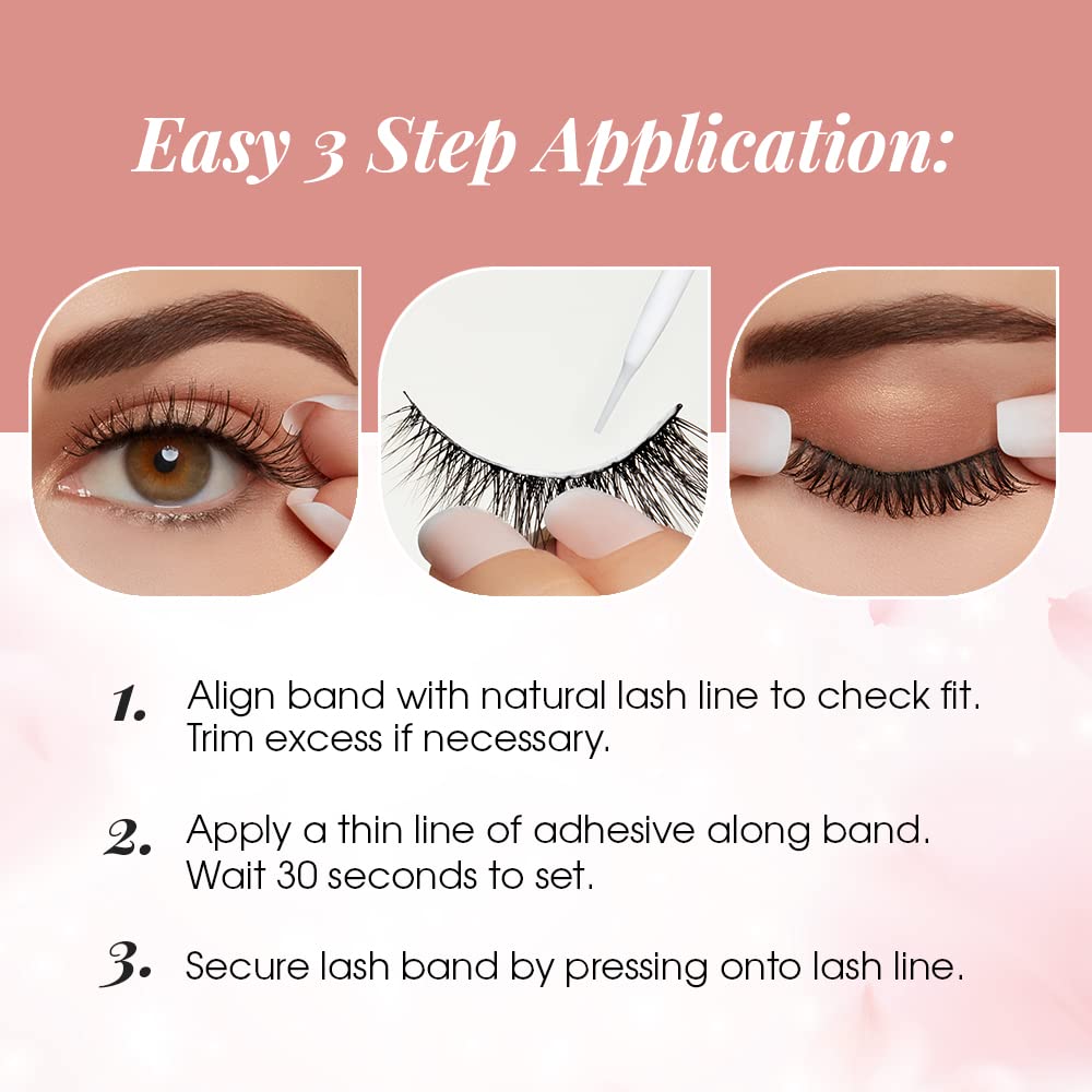 Ardell Strip Lashes Naked Lashes 430 with Invisiband, 1 pair