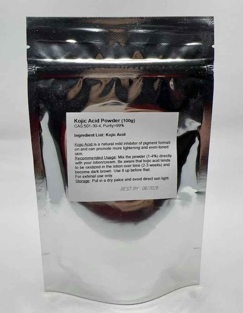 Kojic Acid Powder (100 gram), Pure (Pack of 2)