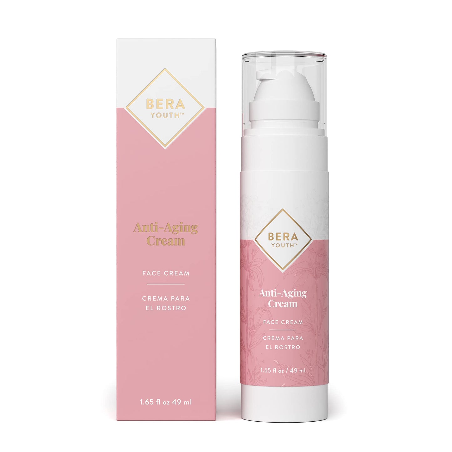 Berayouth Anti-Aging Cream, Facial Moisturizer, With Plant Stem Cells, Helps Reduce Wrinkles, 100% Natural Ingredients, Cruelty Free, by L’Eudine