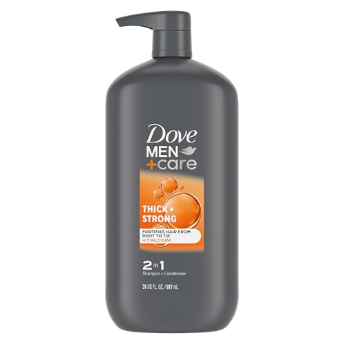 Dove Men+Care Thick + Strong 2-in-1 Shampoo Conditioner, 31 oz