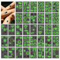 Glow in the Dark Spider Web Temporary Tattoos 260pc