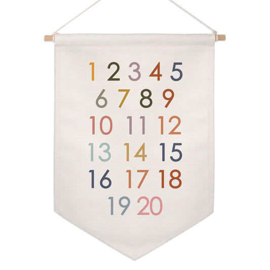 Classroom Wall Hanging Banner Poster Therapy Office Decor Calm Down Corner School Counselor Mental Health Growth Mindset Poster Anxiety Educational Wall Banner (Rainbow Numbers)