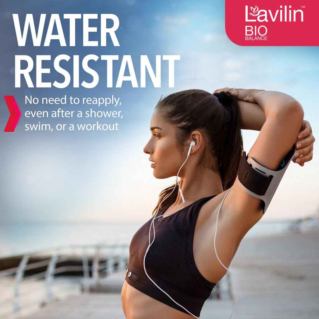 Lavilin Bio Balance Underarm Deodorant Cream, Up to 7 Days Odor Free (2 Pack)