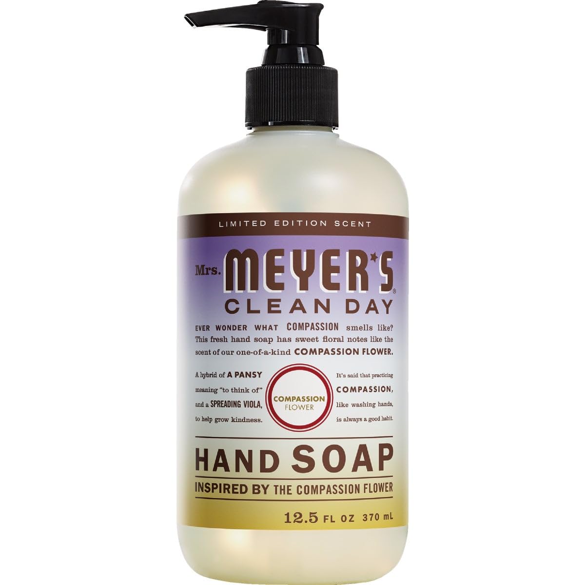 Mrs Meyer's Compassion Flower Hand Soap, 12.5 FZ