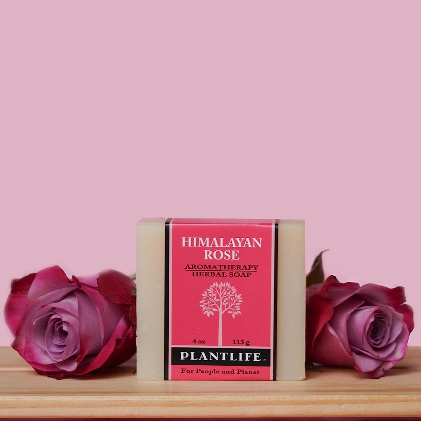 Plantlife Himalayan Rose 6-Pack Bar Soap - Moisturizing and Soothing Soap for Your Skin - Hand Crafted Using Plant-Based Ingredients - Made in California 4 oz Bar