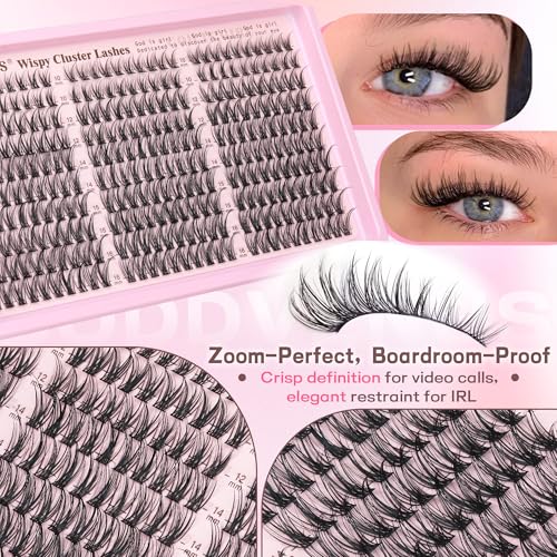 Goddvenus Wispy Lash Clusters Kit - 300pcs DIY Eyelash Extensions