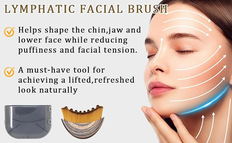 Lymphatic Contour Face Brush for Skin Care & Massage - OVQ