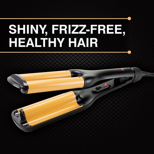 CHI Ceramic Triple Waver Iron, Curling Iron Creates Long-Lasting Frizz-Free, Waves & Curls for All Hair Types