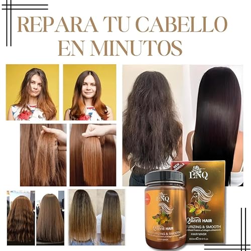 Keratina Capilar La Reina del Cabello ? 850 ml ? Con Arg?n, Col?geno, Prote?na de Trigo y Vitamina E ? Sin Sal ni Parabenos ? Hidrataci?n y Alisado Profundo
