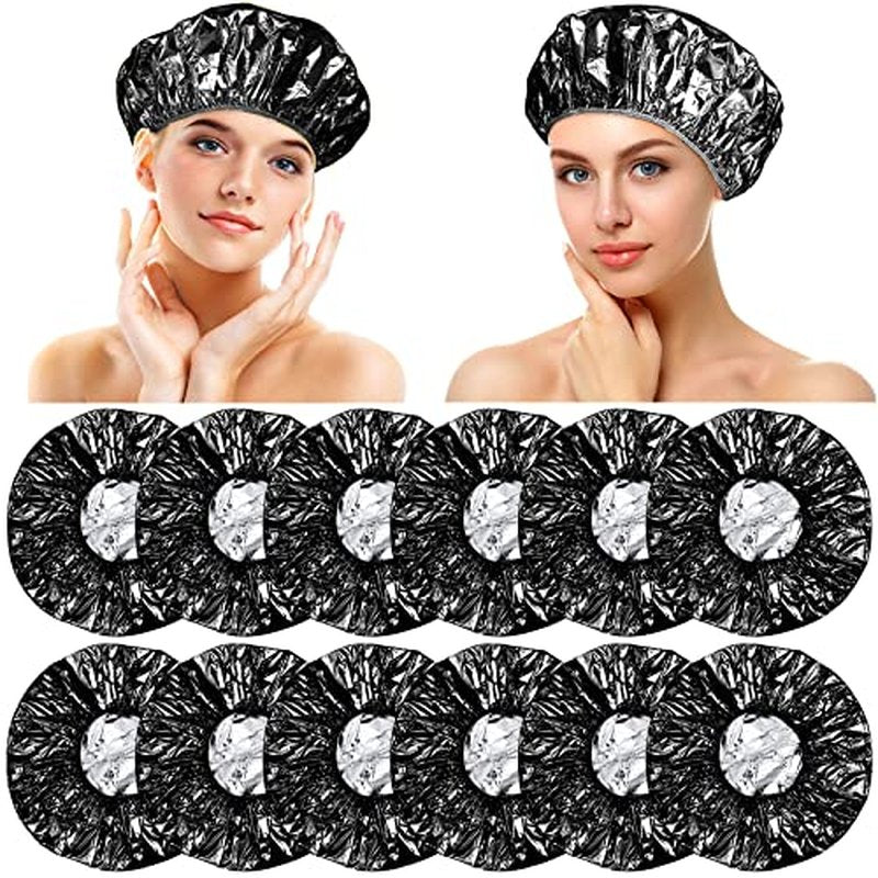 12pcs Aluminum Foil Deep Conditioning Hair Caps
