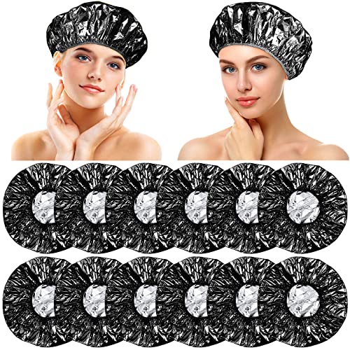 12 Reusable Aluminum Foil Deep Conditioning Caps for Hair Coloring