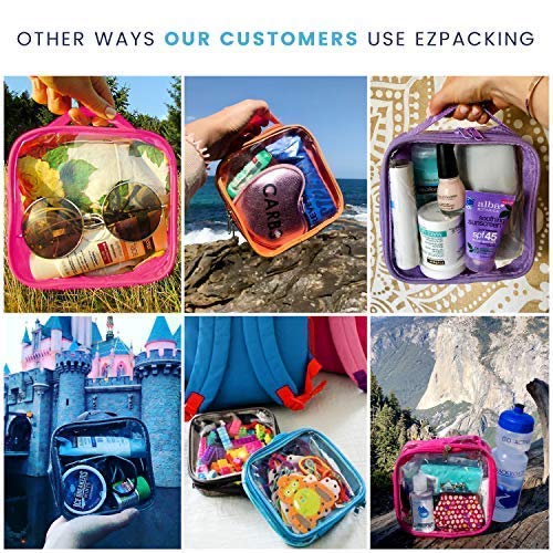 EzPacking Black TSA Approved 3-1-1 Travel Toiletry Bag for Carry-On & Liquids