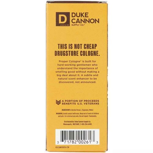Duke Cannon Proper Cologne Sawtooth | Men's Eau de Parfum | Alpine Air and Cedarwood | Fresh, Woodsy, Long-Lasting Scent | 1.7 fl oz