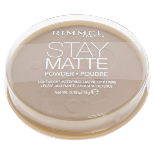 Rimmel London Stay Matte - 011 Creamy Natural - Pressed Powder, Lightweight, High Coverage, Shine Control, 0.49oz